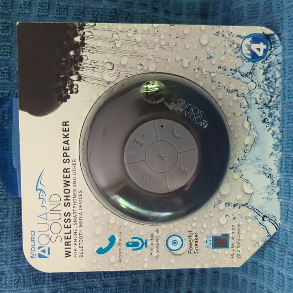 Aduro Aqua Sound Shower Speaker. NIB